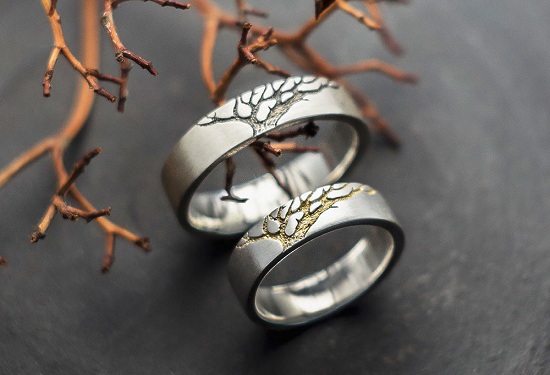 Как сделать кольцо из дерева и серебра, автор мастерская 